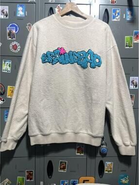 braindead cotton crewneck reverse smooth inside fuzzy outter